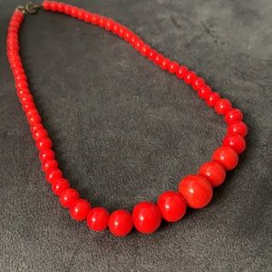 Red Beaded Necklace